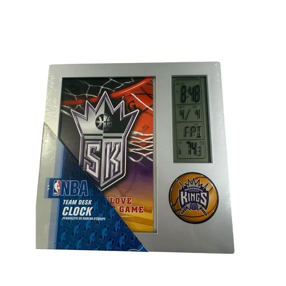 Sacramento Kings WinCraft Sports Team Desk Clock Digital clock NEW